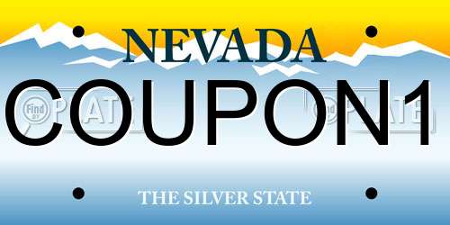 COUPON1 Nevada License Plate