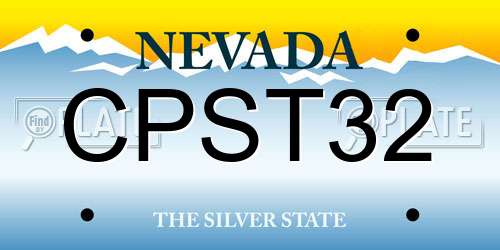 CPST32 Nevada License Plate