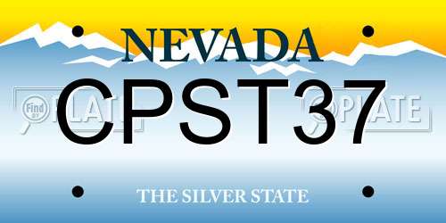CPST37 Nevada License Plate