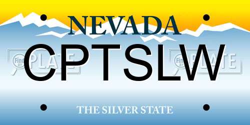 CPTSLW Nevada License Plate