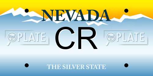 CR Nevada License Plate