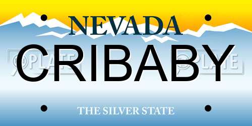 CRIBABY Nevada License Plate