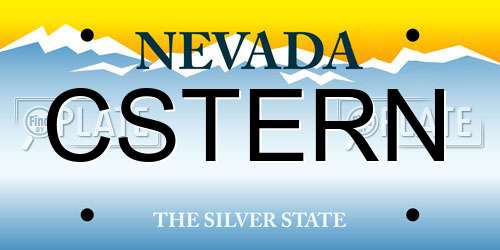 CSTERN Nevada License Plate