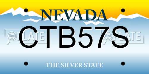 CTB57S Nevada License Plate