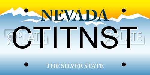 CTITNST Nevada License Plate