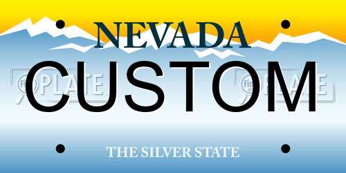 CUSTOM Nevada License Plate