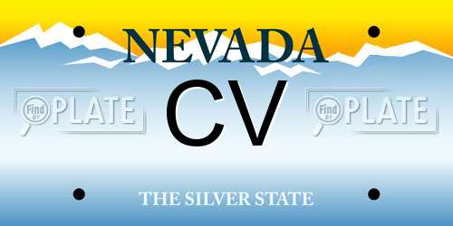 CV Nevada License Plate