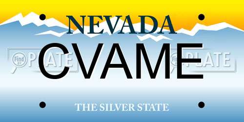 CVAME Nevada License Plate