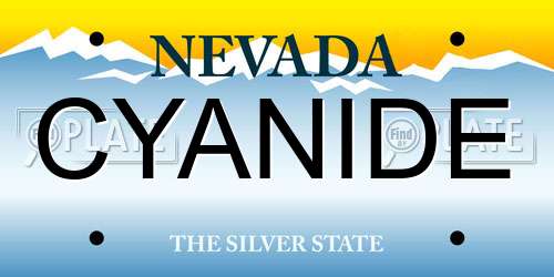 CYANIDE Nevada License Plate