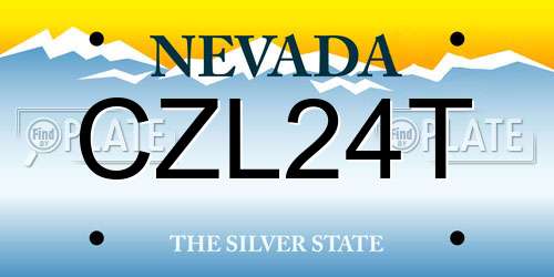 CZL24T Nevada License Plate