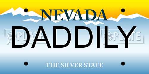 DADDILY Nevada License Plate