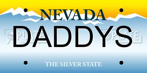 DADDYS Nevada License Plate