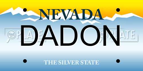 DADON Nevada License Plate