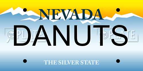 DANUTS Nevada License Plate