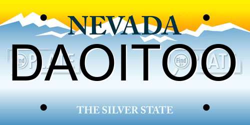 DAOITOO Nevada License Plate