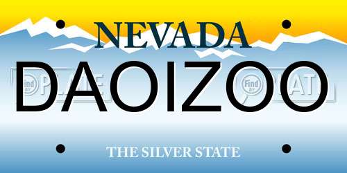 DAOIZOO Nevada License Plate