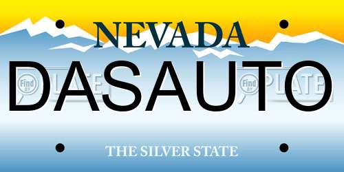 DASAUTO Nevada License Plate