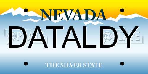 DATALDY Nevada License Plate