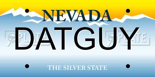 DATGUY Nevada License Plate