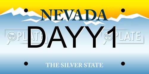 DAYY1 Nevada License Plate
