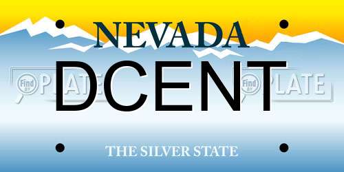 DCENT Nevada License Plate