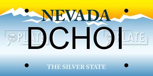 DCHOI Nevada License Plate