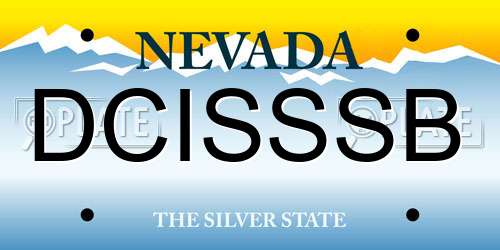 DCISSSB Nevada License Plate