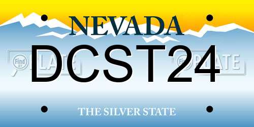 DCST24 Nevada License Plate