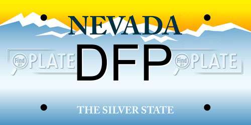 DFP Nevada License Plate