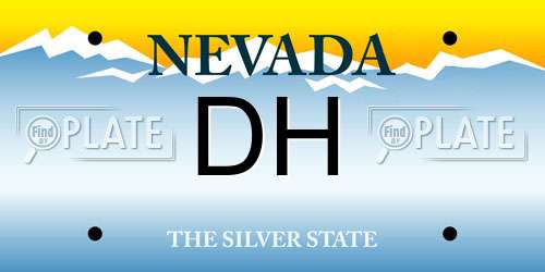 DH Nevada License Plate