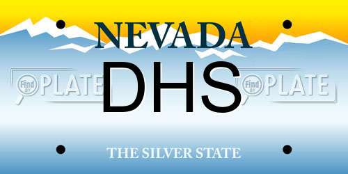 DHS Nevada License Plate