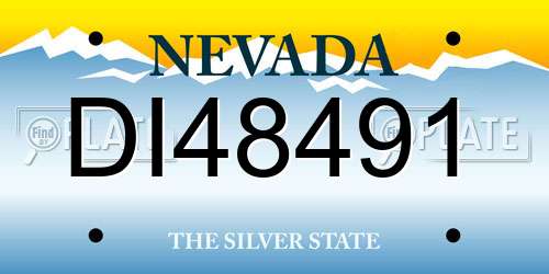 DI48491 Nevada License Plate