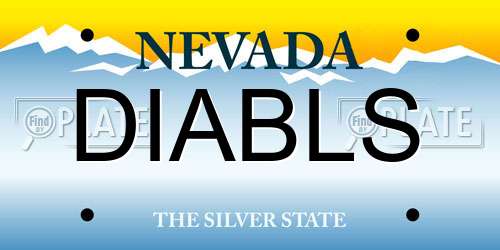 DIABLS Nevada License Plate
