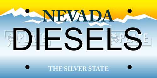 DIESELS Nevada License Plate