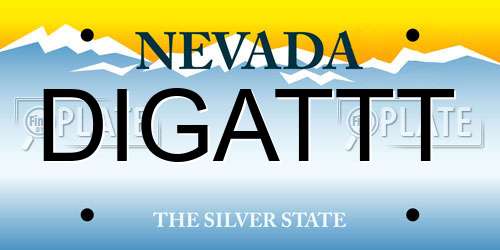 DIGATTT Nevada License Plate