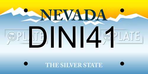 DINI41 Nevada License Plate