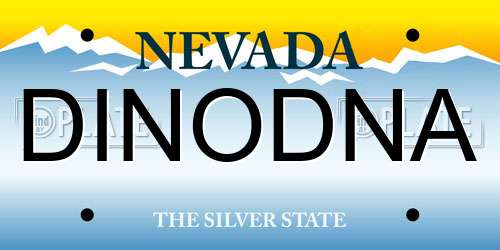 DINODNA Nevada License Plate