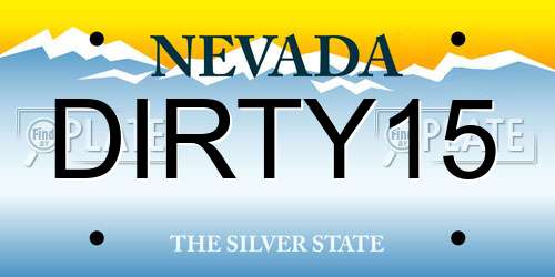 DIRTY15 Nevada License Plate