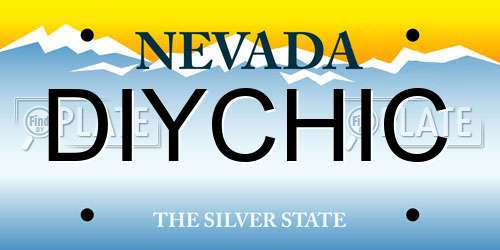 DIYCHIC Nevada License Plate