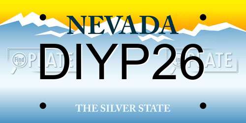DIYP26 Nevada License Plate
