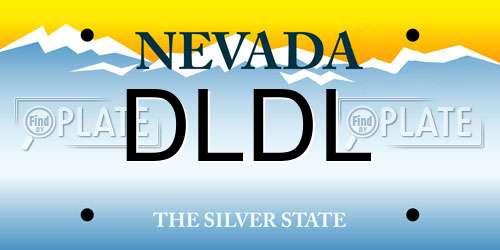 DLDL Nevada License Plate