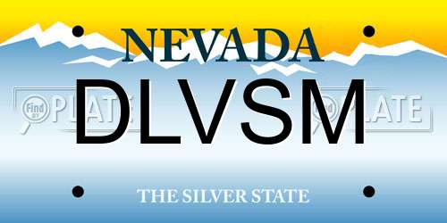DLVSM Nevada License Plate