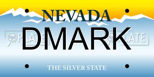 DMARK Nevada License Plate