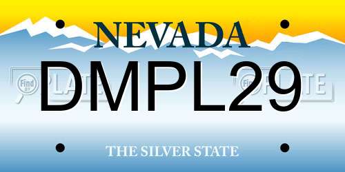 DMPL29 Nevada License Plate