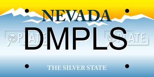 DMPLS Nevada License Plate