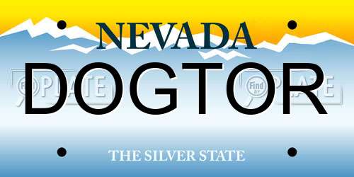 DOGTOR Nevada License Plate