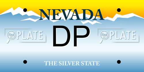 DP Nevada License Plate