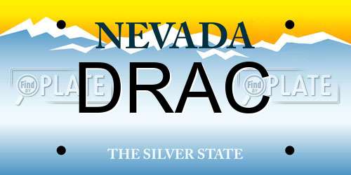 DRAC Nevada License Plate