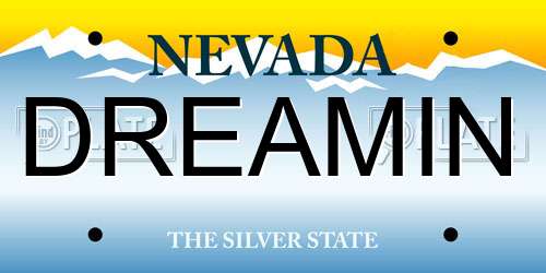 DREAMIN Nevada License Plate