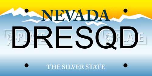 DRESQD Nevada License Plate